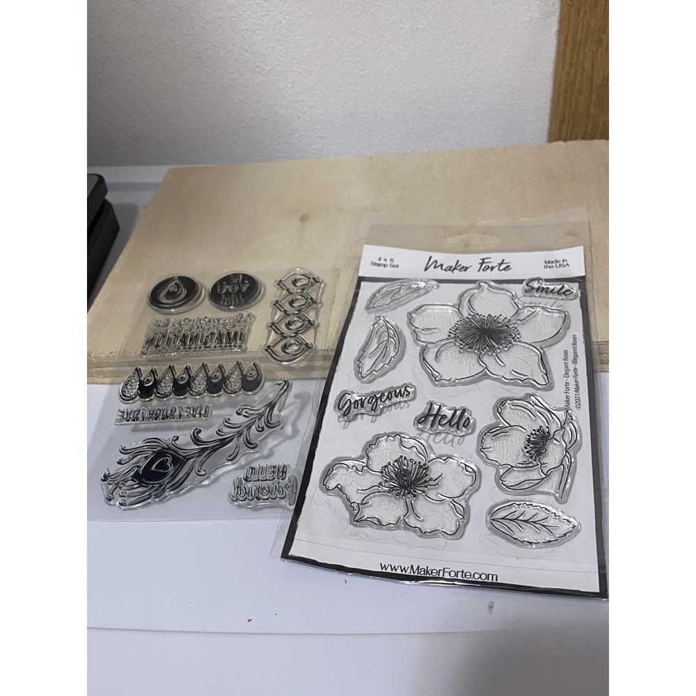 Stamp Set Flowers Live Laugh Love